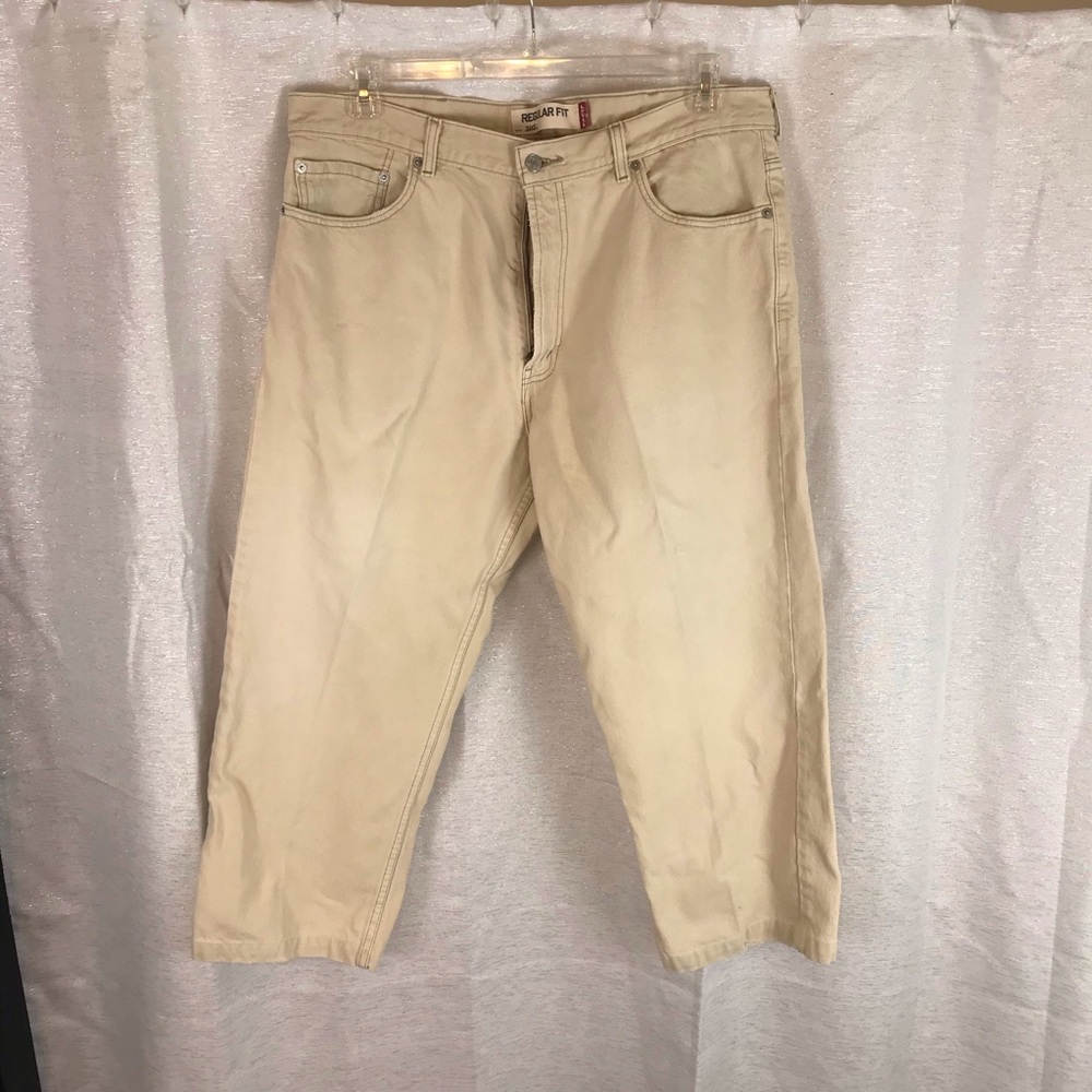 Levi 505 Khaki Jeans Pants 40x30
